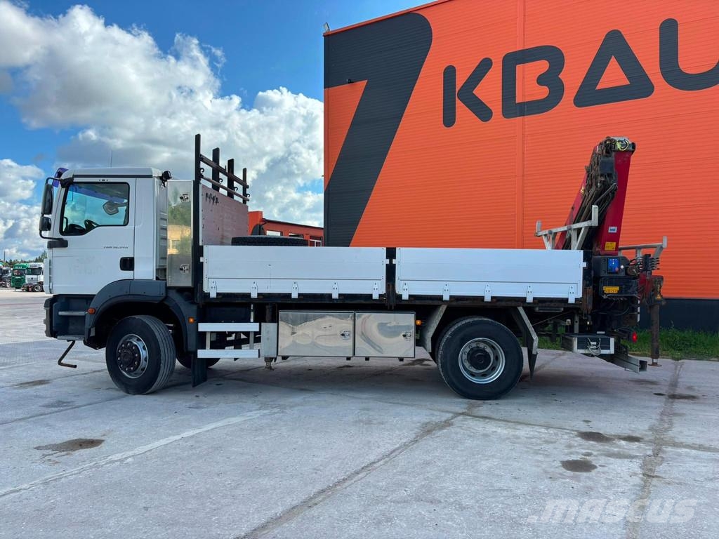 MAN TGM 18.340 4x4 HMF 1720-K5 / PLATFORM L=5009 mm Camioane cu macara