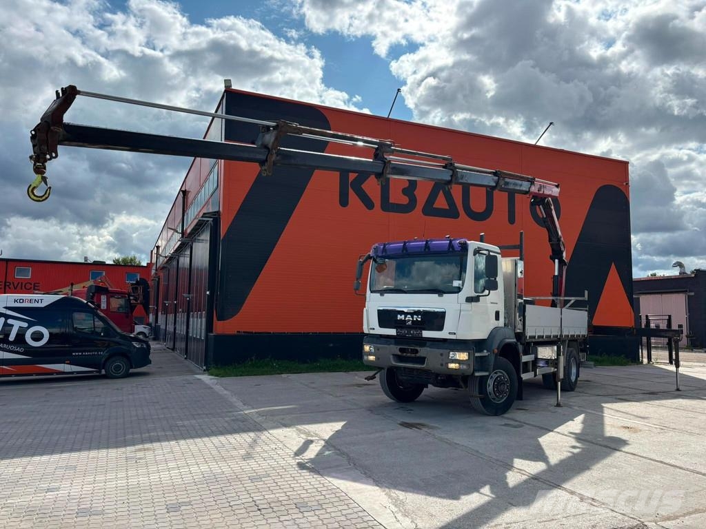 MAN TGM 18.340 4x4 HMF 1720-K5 / PLATFORM L=5009 mm Camioane cu macara