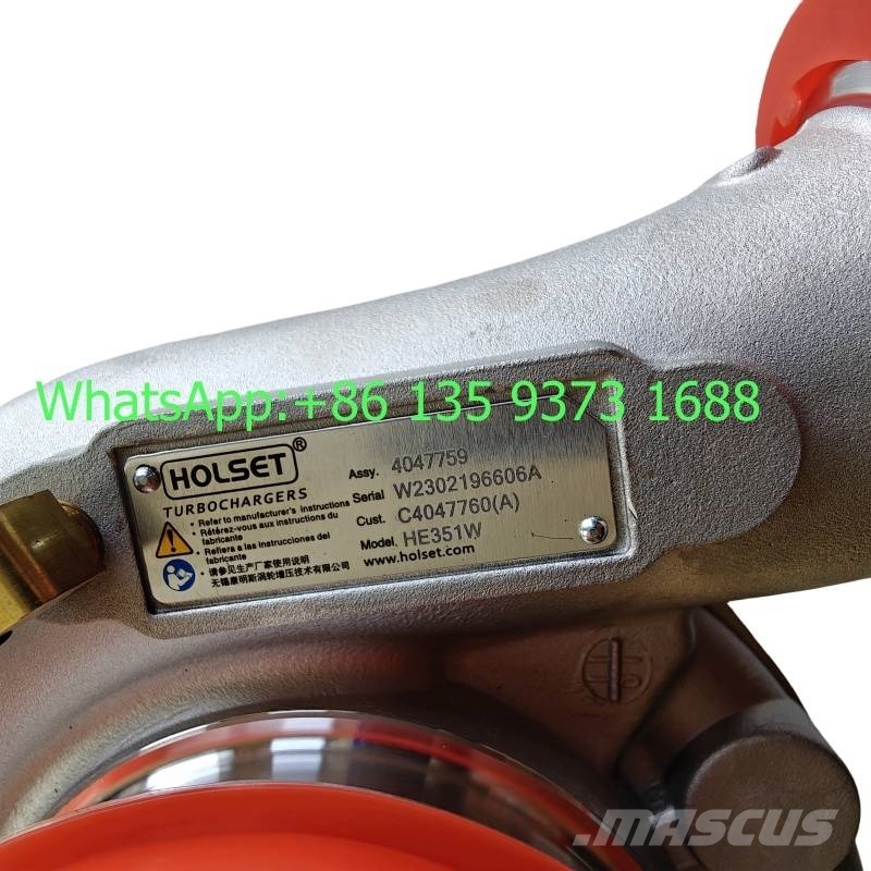 Cummins ISBE Engine Turbo He351W 4047759 4047760 4956078 4 Moteur