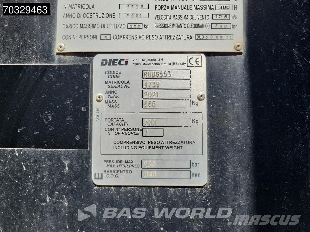 Dieci Pegasus 50.25 RVS155 Incl Attachments - Remote Carretillas telescópicas