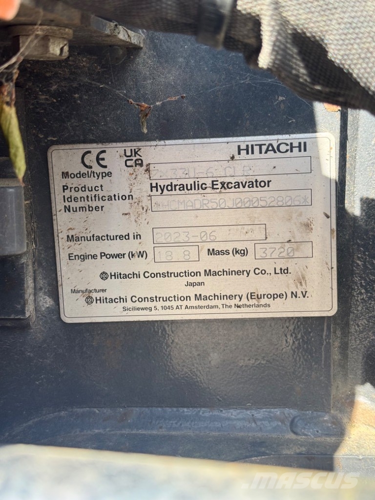 Hitachi ZX 33 U CLR Miniescavadeiras < 7t (Mini escavadeiras)