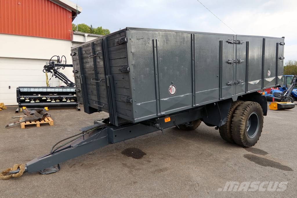 HYDRAULISK TIPPVAGN MED STÅLBOTTEN OCH LÄMMAR Treileri-pašizgāzēji