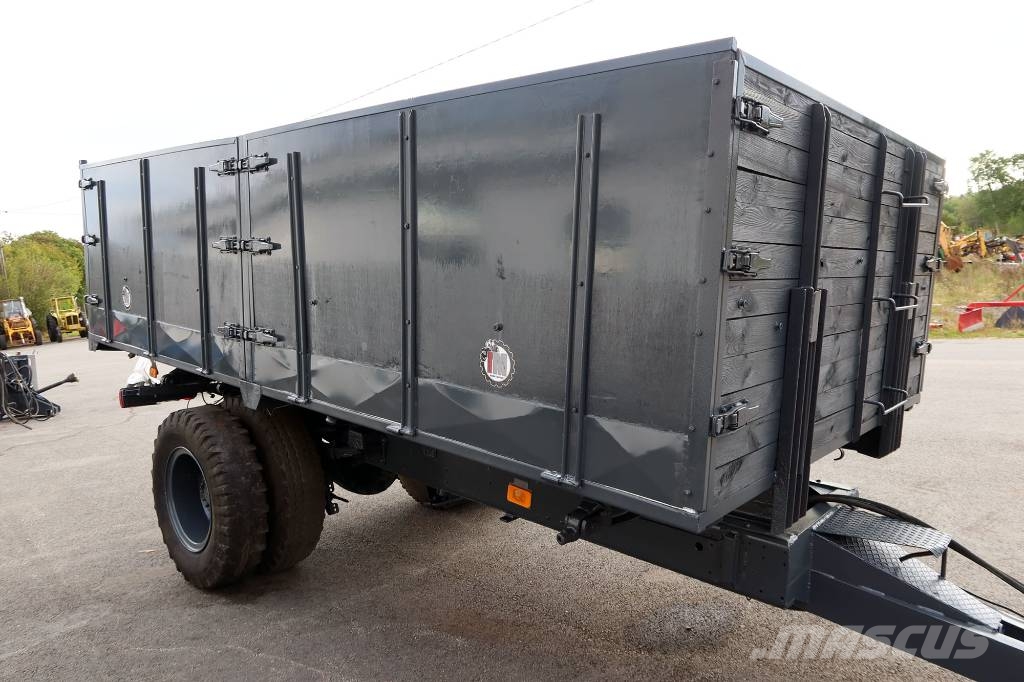 HYDRAULISK TIPPVAGN MED STÅLBOTTEN OCH LÄMMAR Treileri-pašizgāzēji