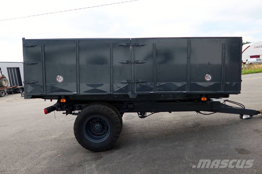 HYDRAULISK TIPPVAGN MED STÅLBOTTEN OCH LÄMMAR Treileri-pašizgāzēji