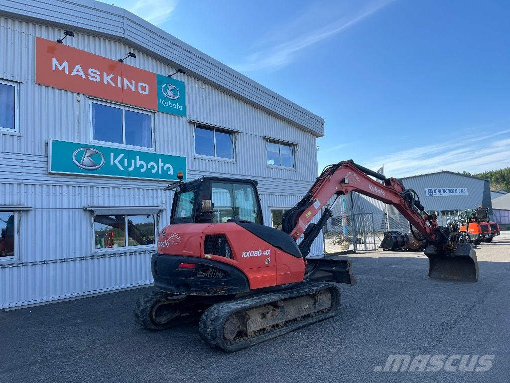 Kubota KX 080-4 Midigraafmachines 7t - 12t