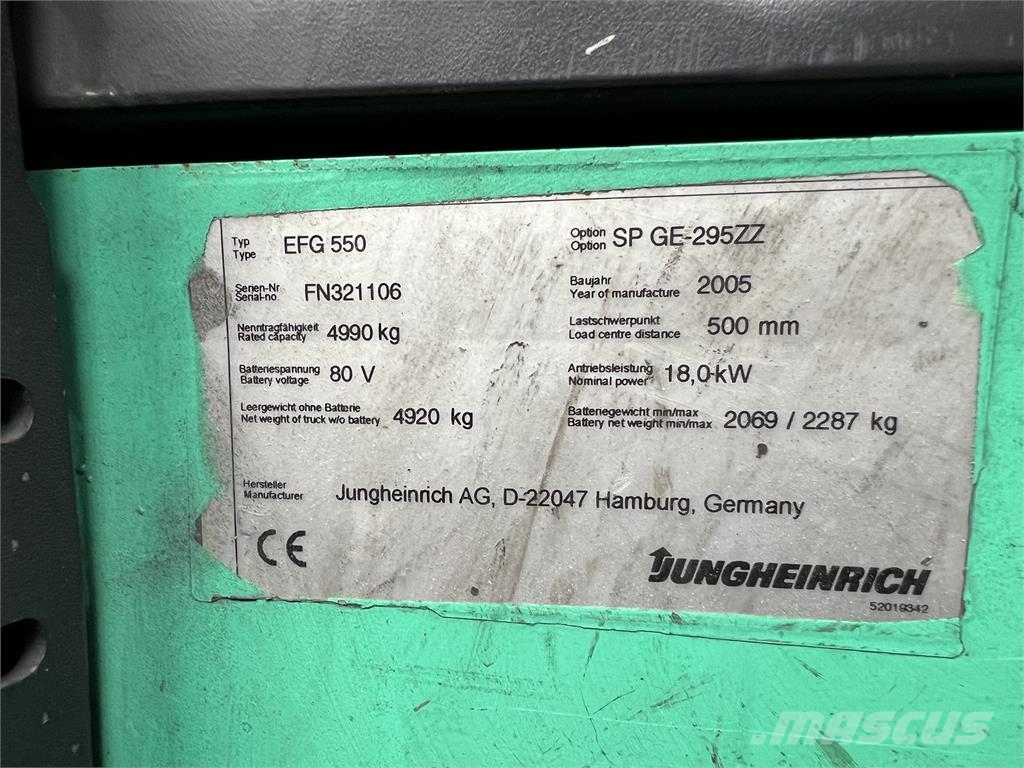 Jungheinrich EFG550 Электропогрузчики