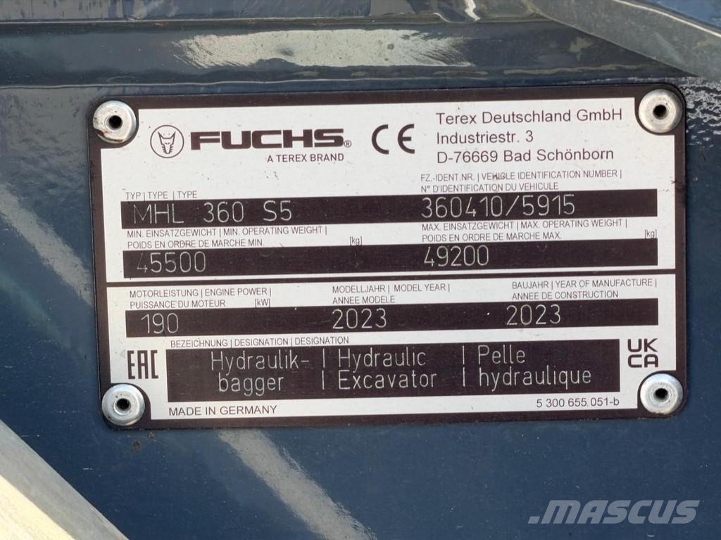 Fuchs MHL 360 S5 Waste / industry handlers