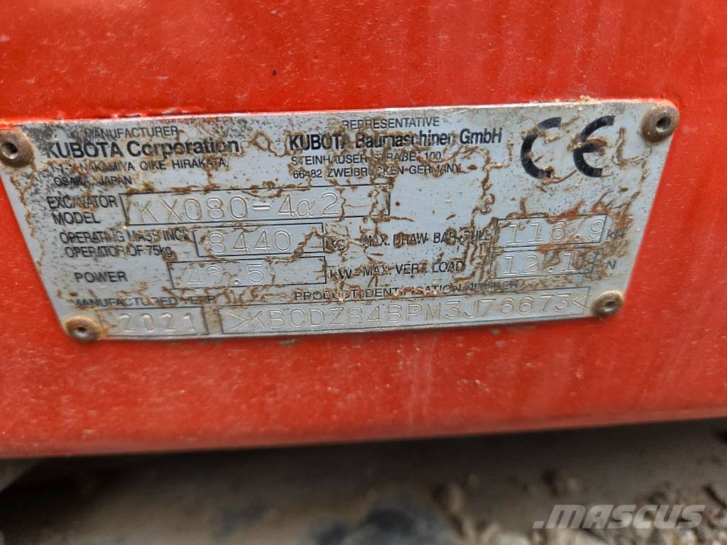 Kubota KX85-5 Малые экскаваторы 7т-12т