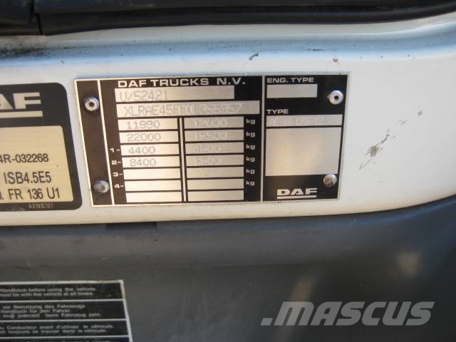 DAF LF 45.180 12 TONN. PORTATA 56 QUINTALI EURO 5 Sunkvežimiai su dengtu kėbulu