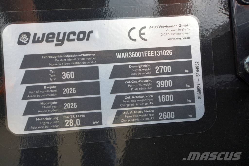 Weycor (Atlas) AR 360 لوادر بعجل