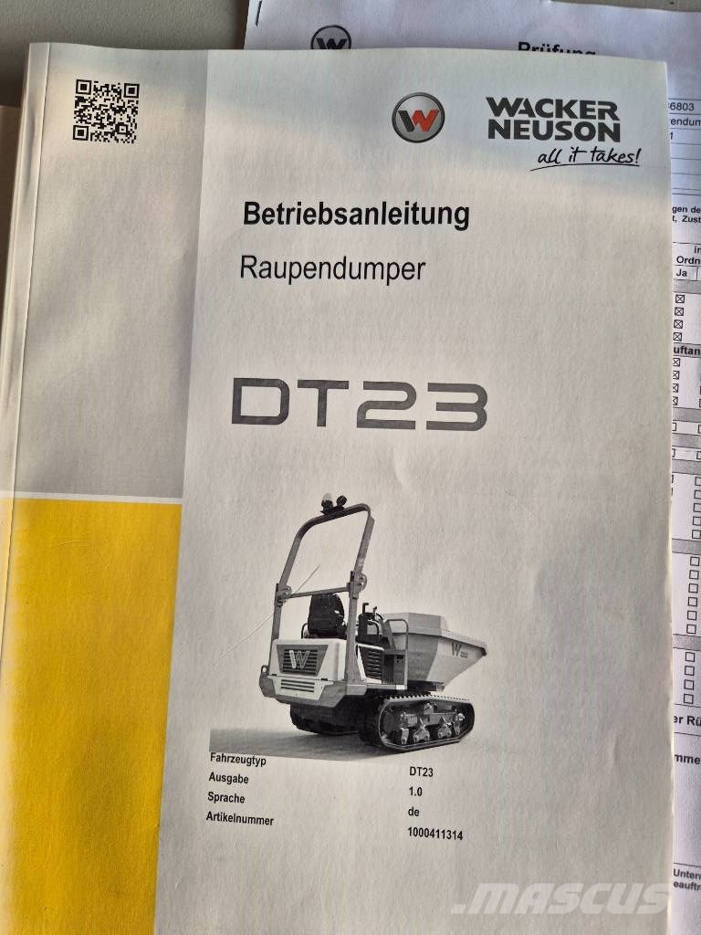 Wacker DT23 118 uur ! Dt23 Kāpurķēžu pašizkrāvējs