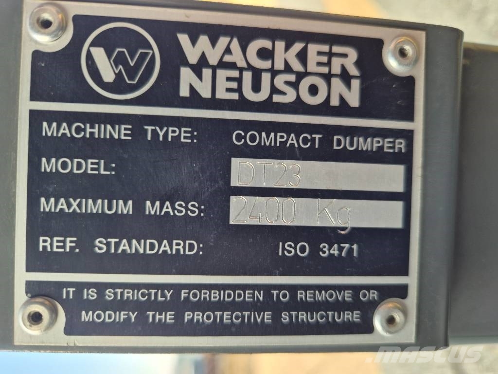 Wacker DT23 118 uur ! Dt23 Kāpurķēžu pašizkrāvējs