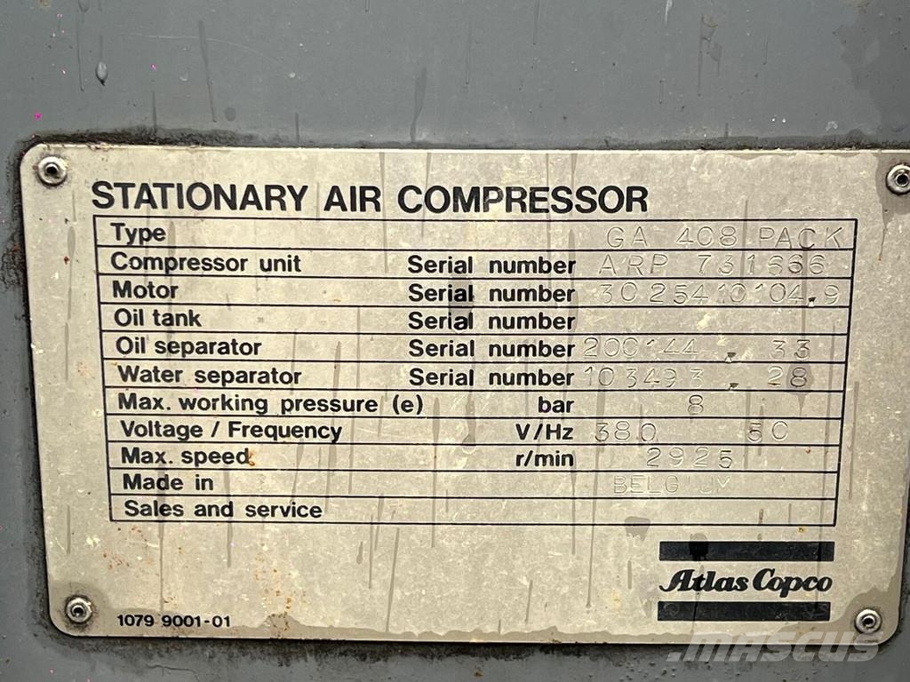 Atlas Copco GA 408 Pack Compressors