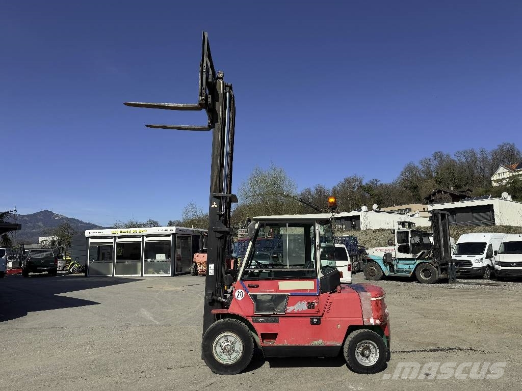 Mitsubishi FD 35 Seitenschieber Zinken Gabel Kabine Dizelski viličari