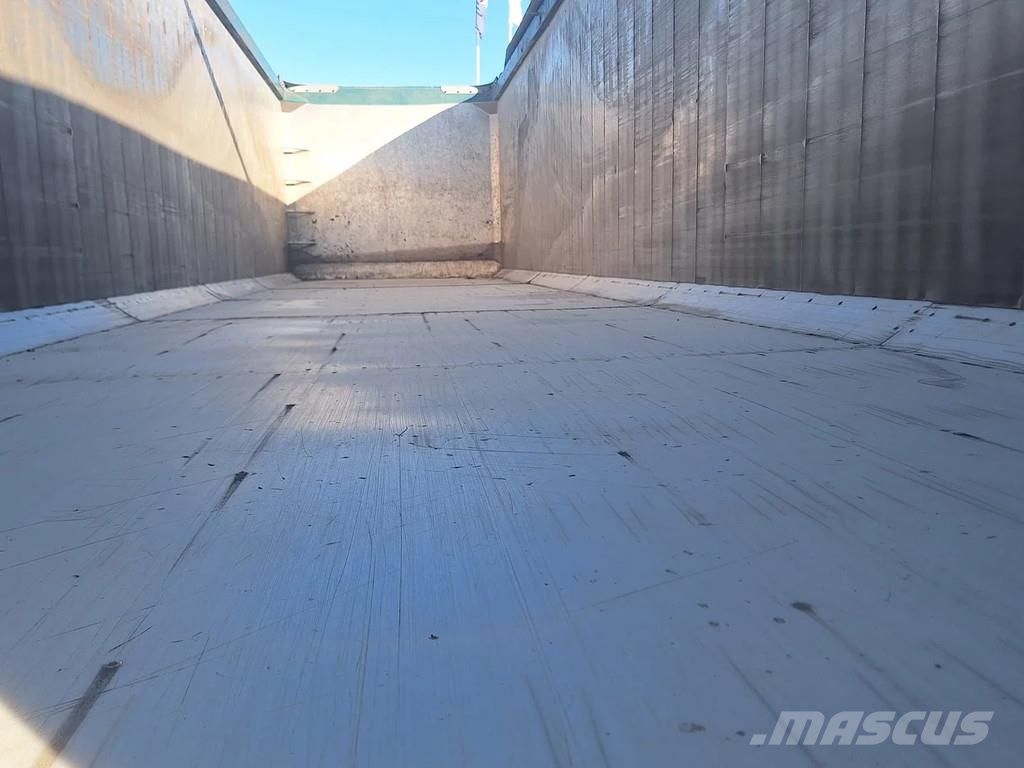 AMT 4 akslet 60 m3 tiptrailer hånd rullepresenning Semi-trailer med tip
