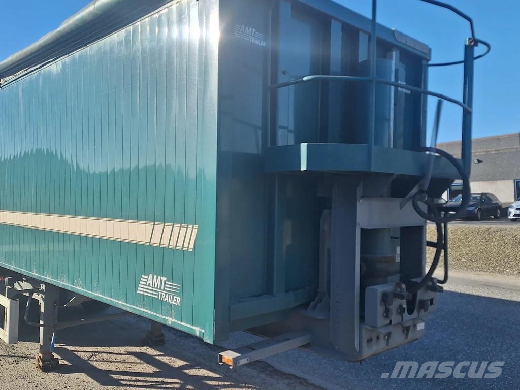 AMT 4 akslet 60 m3 tiptrailer hånd rullepresenning Semi-trailer med tip