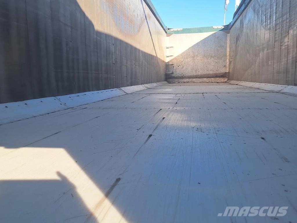 AMT 4 akslet 60 m3 tiptrailer hånd rullepresenning Semi-trailer med tip