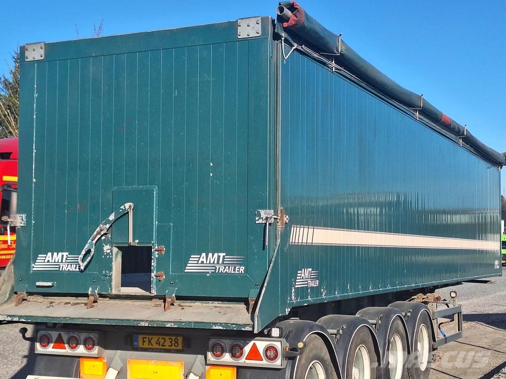 AMT 4 akslet 60 m3 tiptrailer hånd rullepresenning Semi-trailer med tip