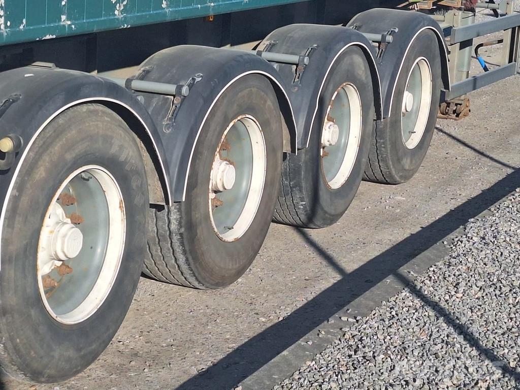 AMT 4 akslet 60 m3 tiptrailer hånd rullepresenning Semi-trailer med tip