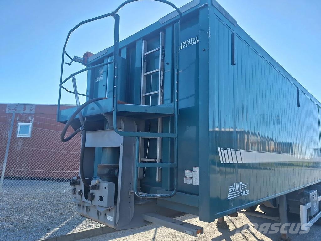 AMT 4 akslet 60 m3 tiptrailer hånd rullepresenning Semi-trailer med tip