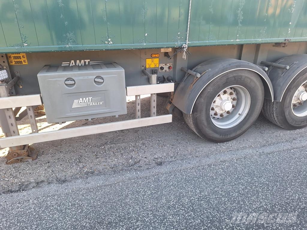 AMT 4 akslet 60 m3 tiptrailer hånd rullepresenning Semi-trailer med tip