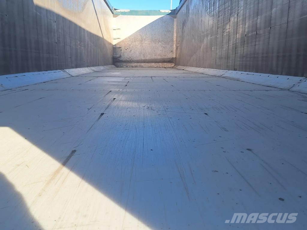 AMT 4 akslet 60 m3 tiptrailer hånd rullepresenning Semi-trailer med tip