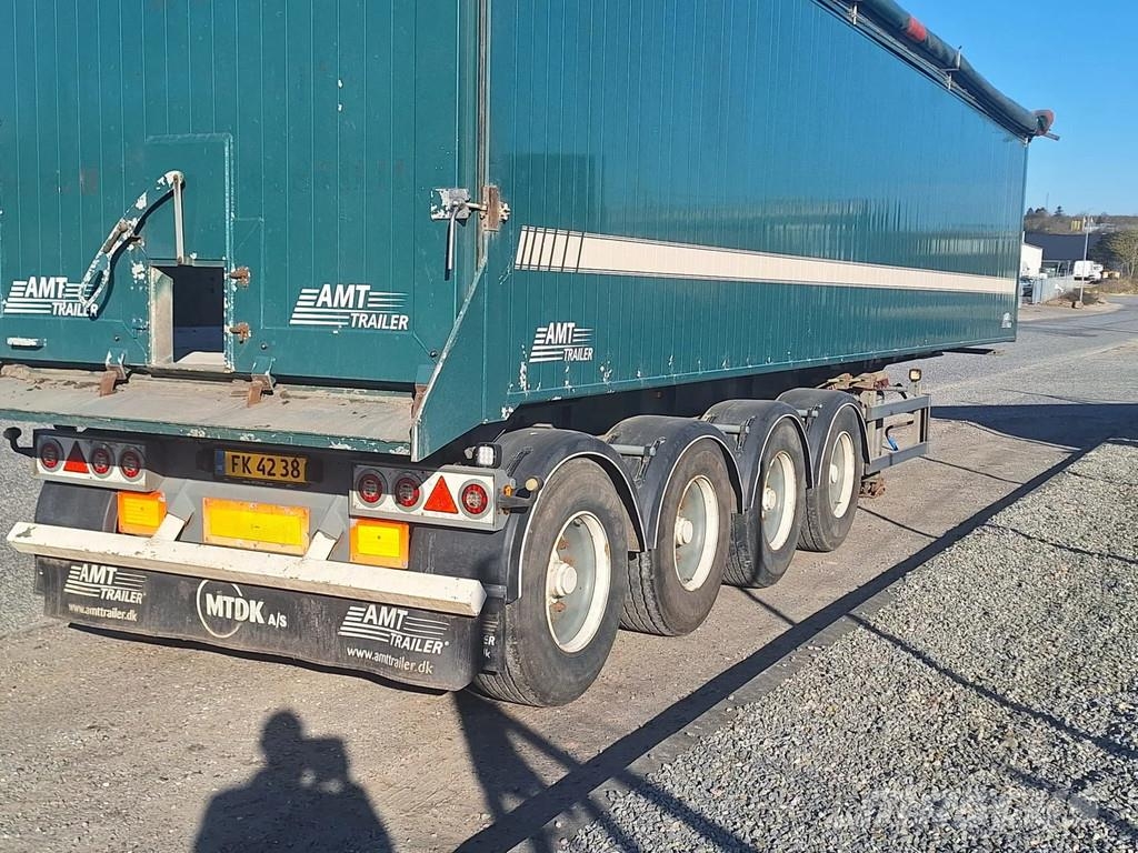 AMT 4 akslet 60 m3 tiptrailer hånd rullepresenning Semi-trailer med tip