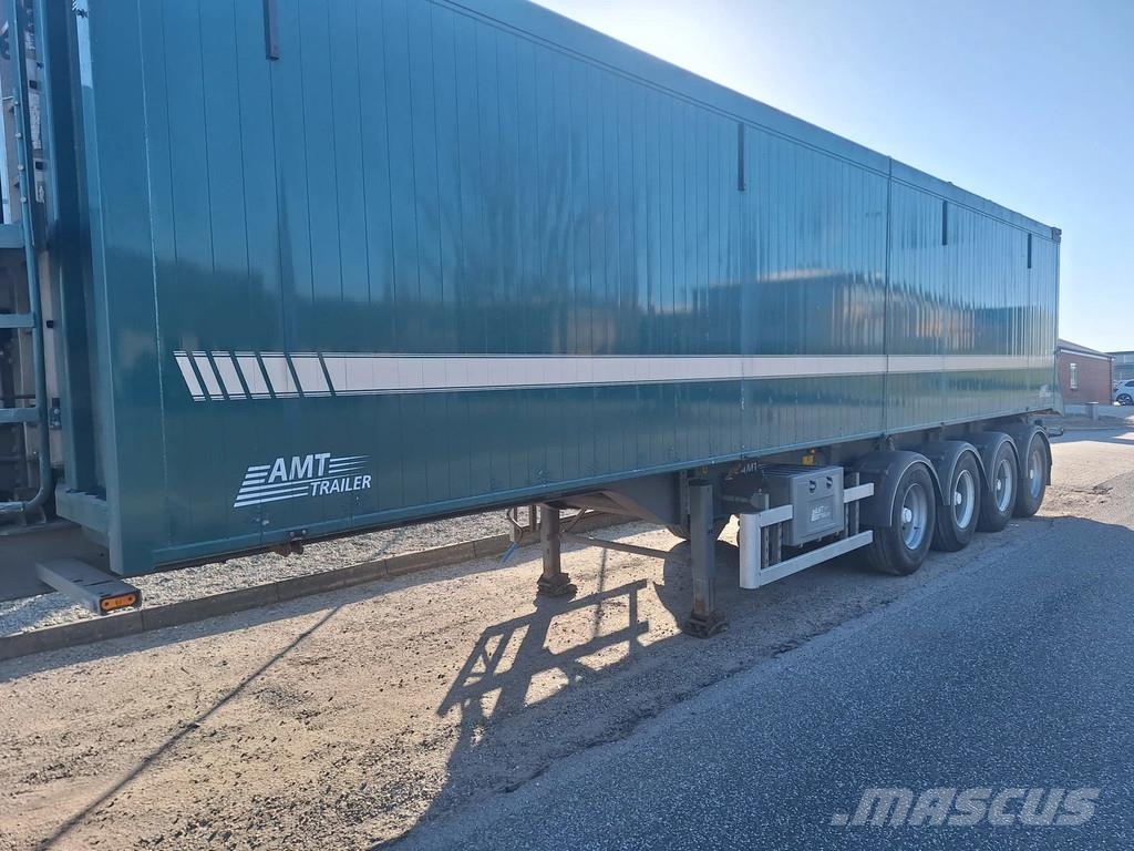 AMT 4 akslet 60 m3 tiptrailer hånd rullepresenning Semi-trailer med tip