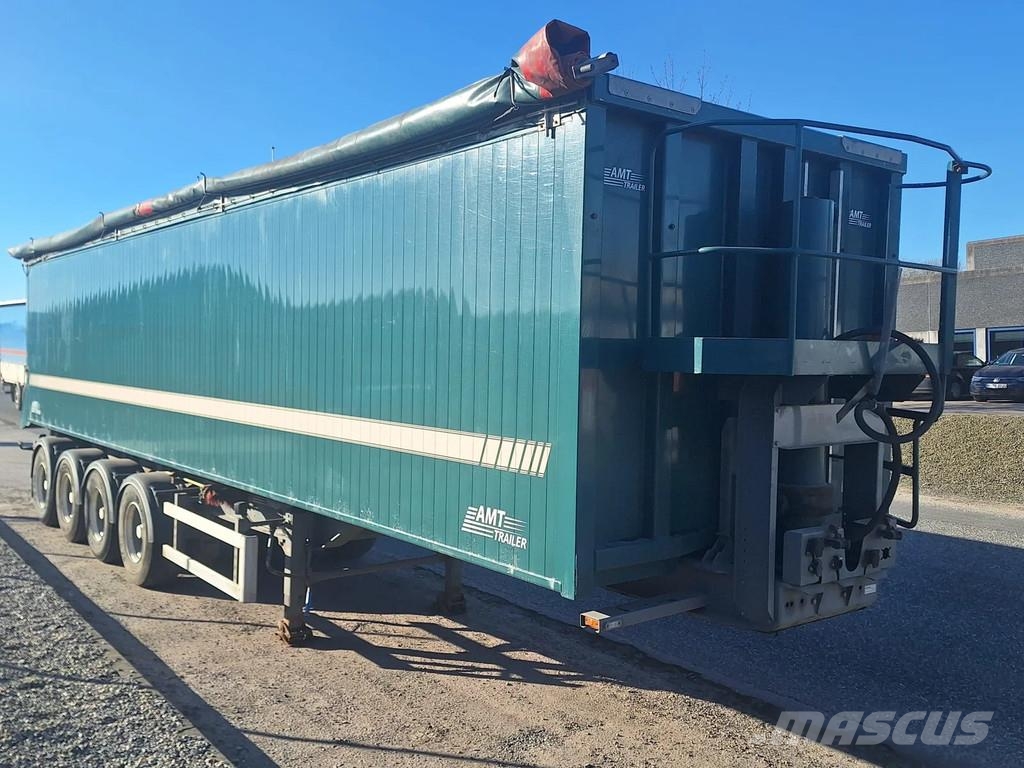 AMT 4 akslet 60 m3 tiptrailer hånd rullepresenning Semi-trailer med tip