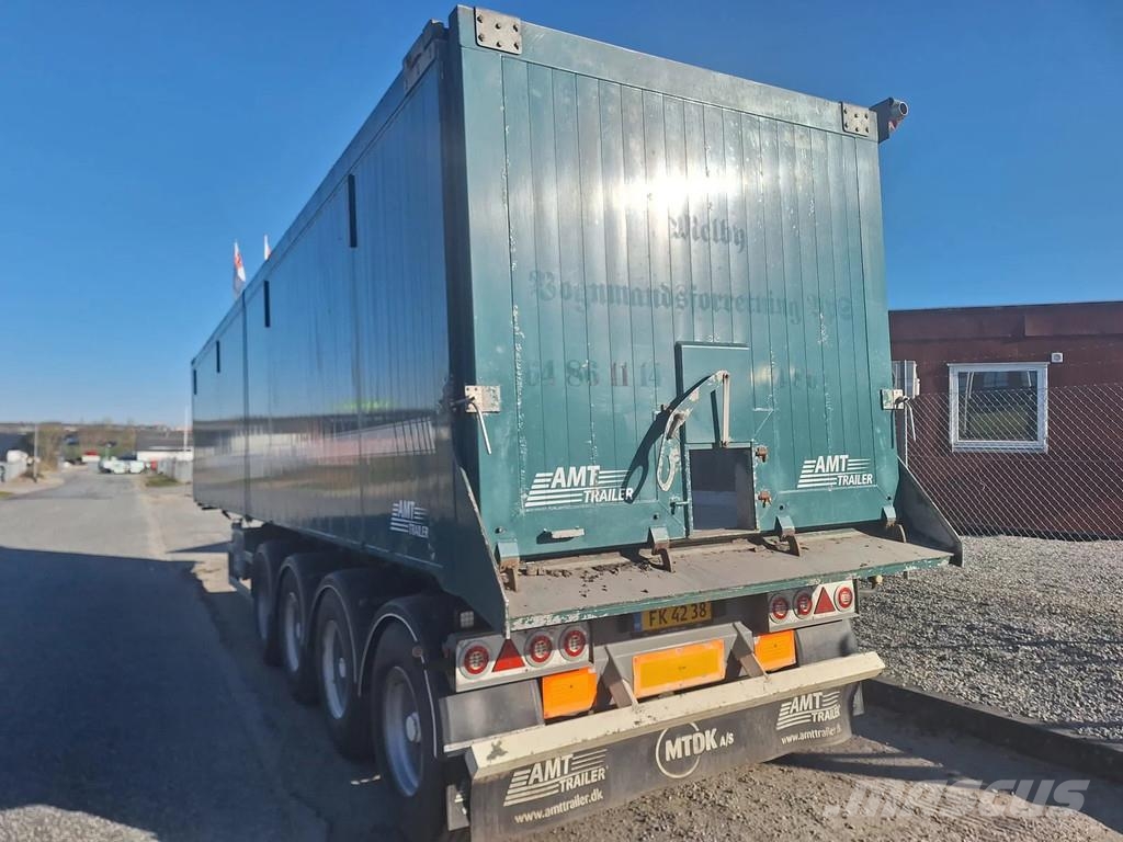 AMT 4 akslet 60 m3 tiptrailer hånd rullepresenning Semi-trailer med tip