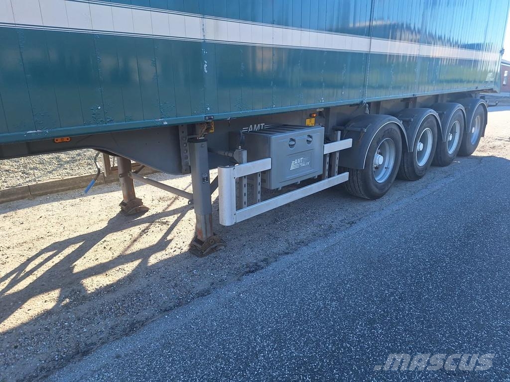 AMT 4 akslet 60 m3 tiptrailer hånd rullepresenning Semi-trailer med tip