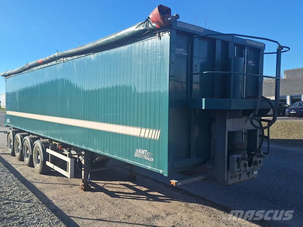AMT 4 akslet 60 m3 tiptrailer hånd rullepresenning Semi-trailer med tip
