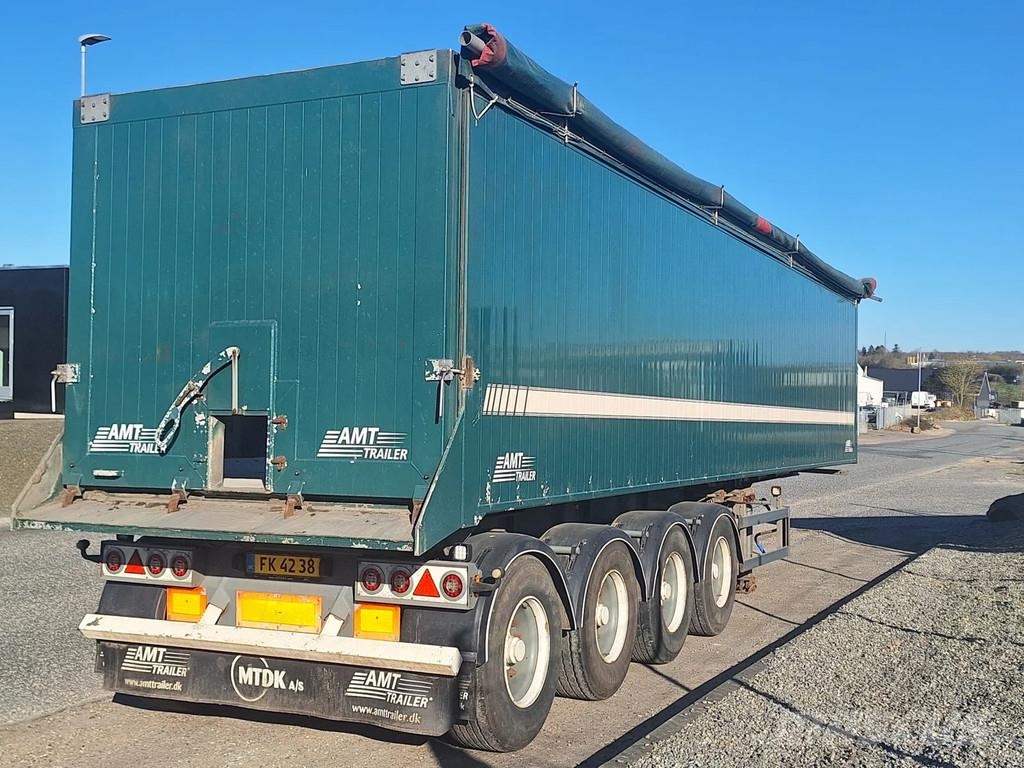 AMT 4 akslet 60 m3 tiptrailer hånd rullepresenning Semi-trailer med tip