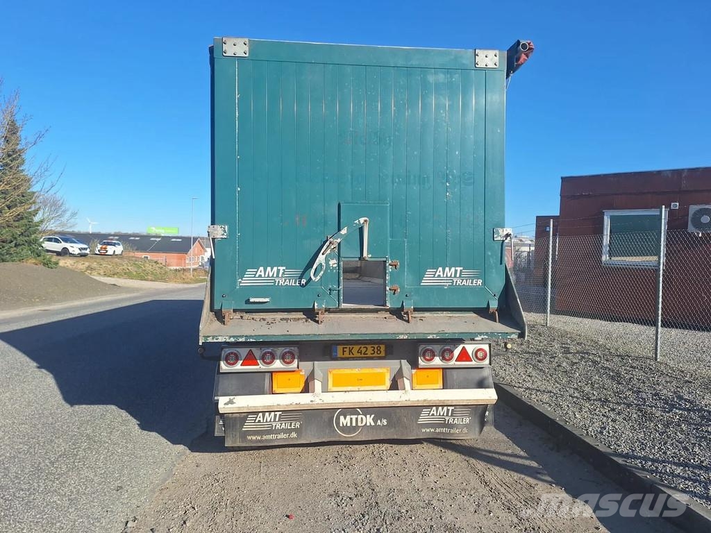 AMT 4 akslet 60 m3 tiptrailer hånd rullepresenning Semi-trailer med tip