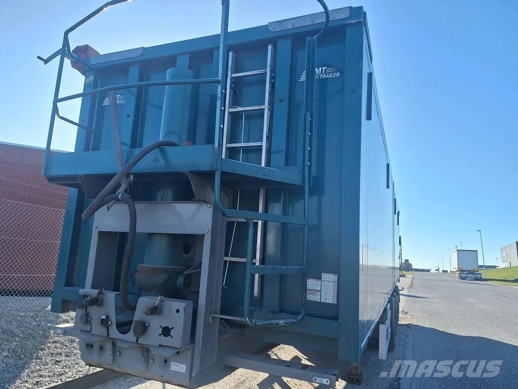 AMT 4 akslet 60 m3 tiptrailer hånd rullepresenning Semi-trailer med tip