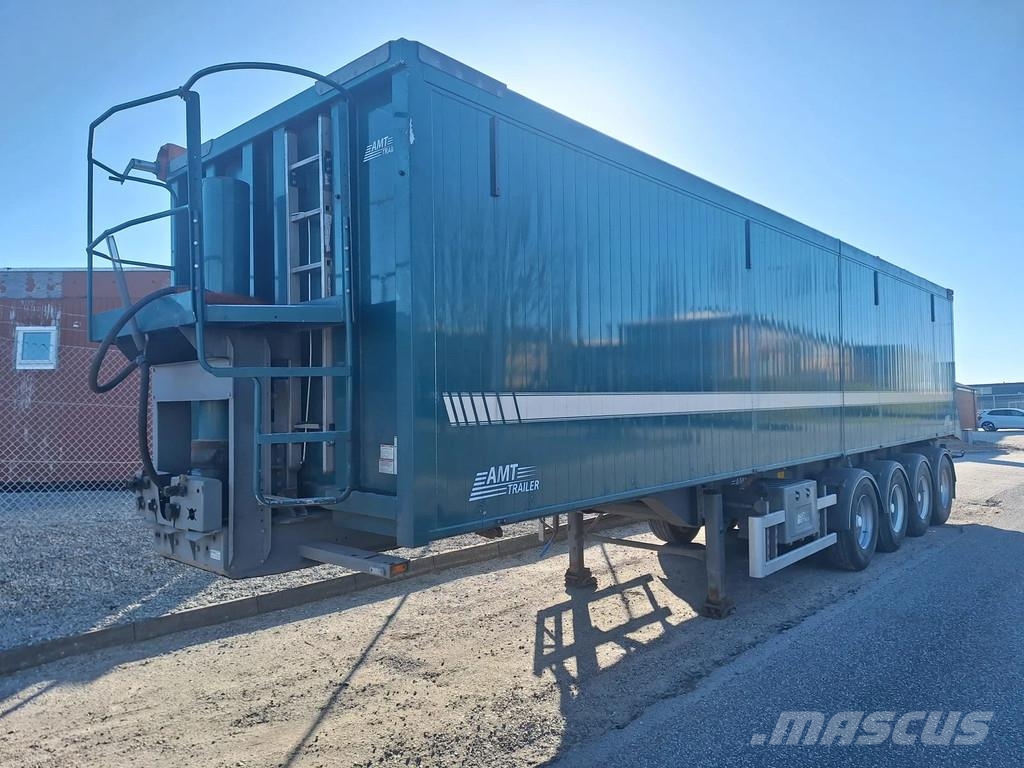 AMT 4 akslet 60 m3 tiptrailer hånd rullepresenning Semi-trailer med tip