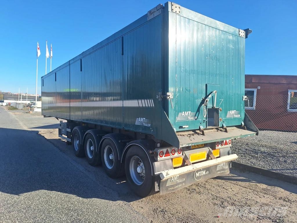 AMT 4 akslet 60 m3 tiptrailer hånd rullepresenning Semi-trailer med tip