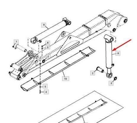  SIŁOWNIK PODNOSZENIA ŻURAWIA CF5 F073357 Pontes rolantes superiores