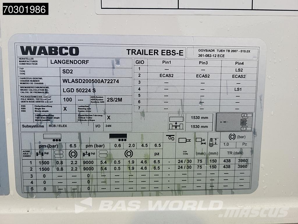 Langendorf SD2 NEW RaceTrailer 2500kg Tailgate 箱體半拖車