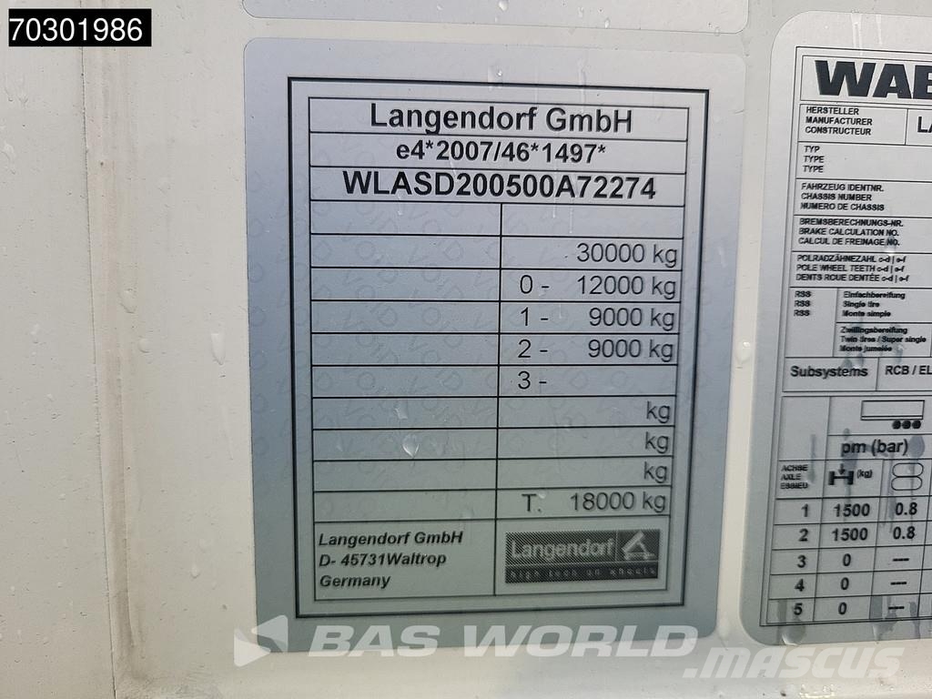 Langendorf SD2 NEW RaceTrailer 2500kg Tailgate 箱體半拖車