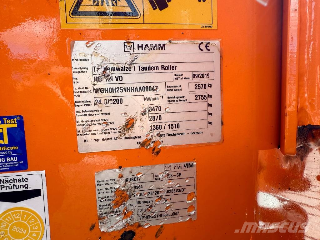 Kubota HD12i VO VIO Oszillation 24 kW Tandemwalzen