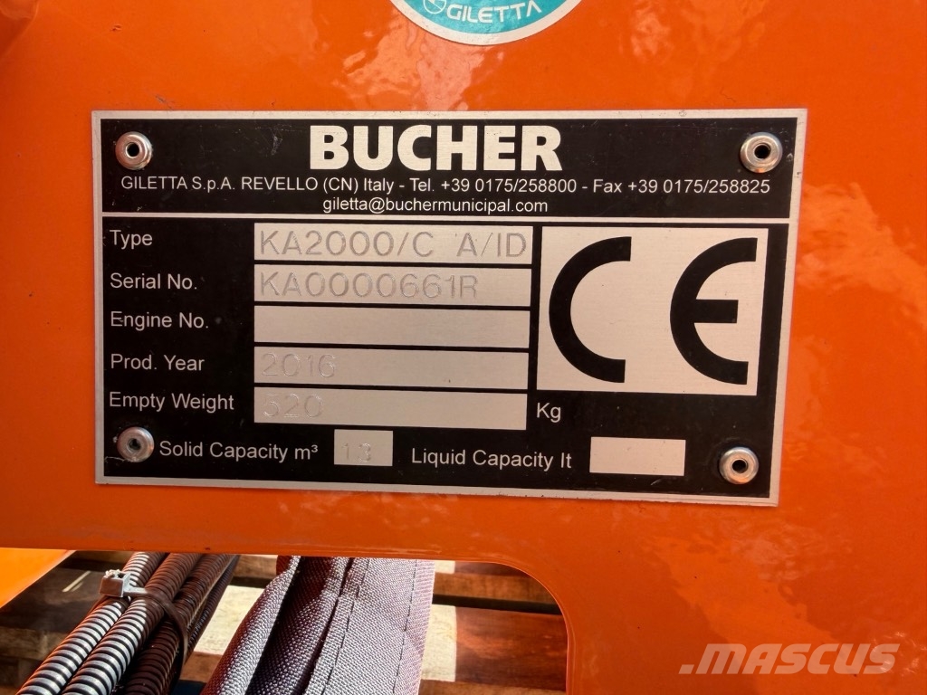 Bucher Giletta KA 2000 C Розсіювачі солі та піску