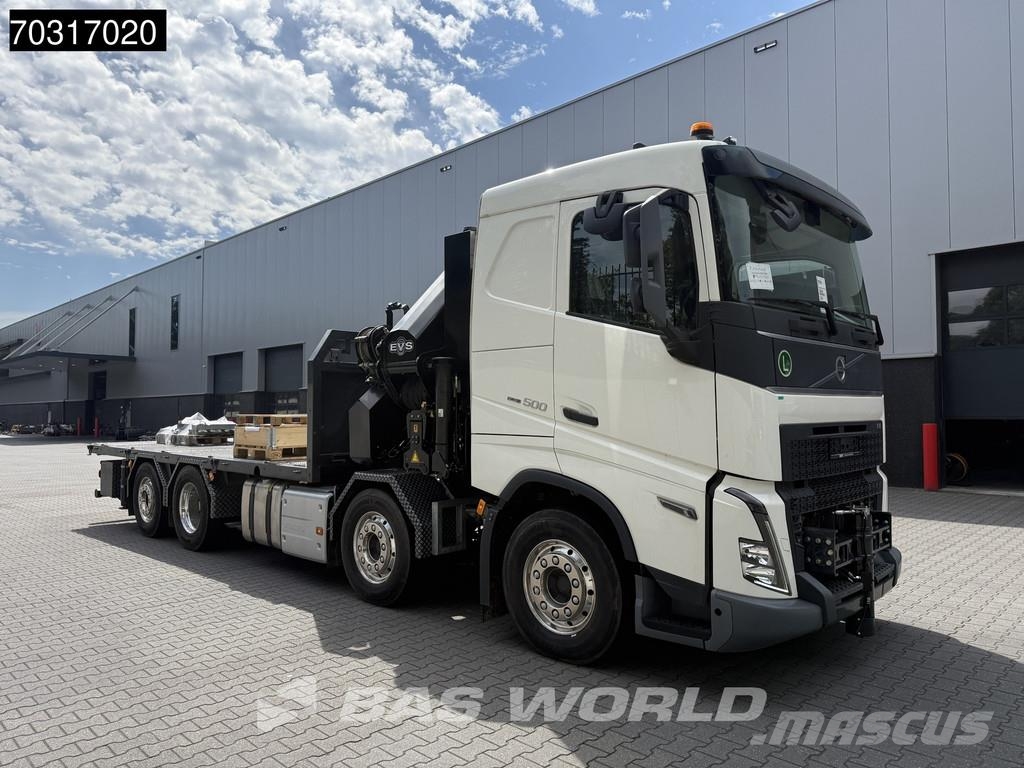 Volvo FH 500 8X2 COMING SOON! HMF 6120 K6 Crane + 2.5t W 플랫베드/드롭사이드 트럭