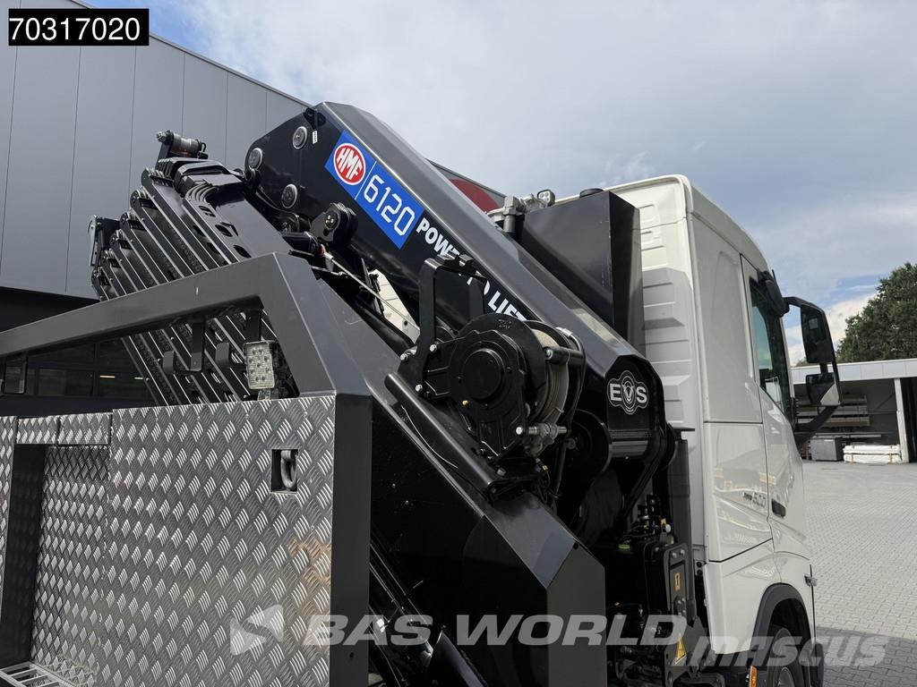 Volvo FH 500 8X2 COMING SOON! HMF 6120 K6 Crane + 2.5t W 플랫베드/드롭사이드 트럭