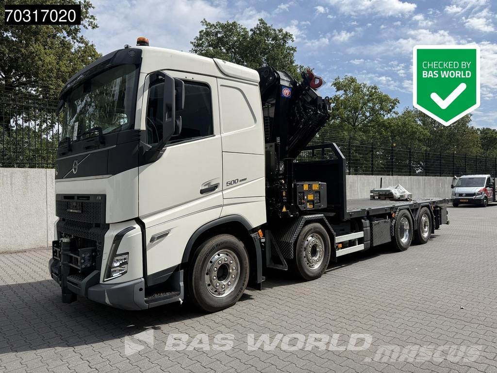 Volvo FH 500 8X2 COMING SOON! HMF 6120 K6 Crane + 2.5t W 플랫베드/드롭사이드 트럭