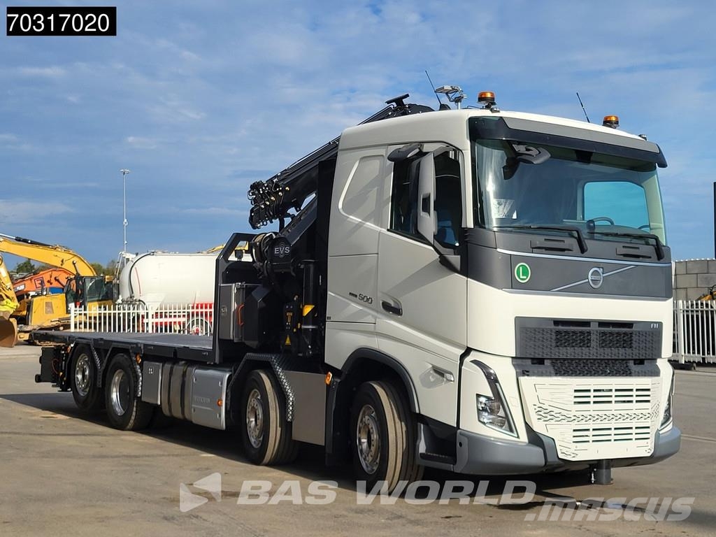 Volvo FH 500 8X2 NEW! HMF 6120 K6 Crane + JIB K5 2.5t Wi Φορτηγά Kαρότσα με ανοιγόμενα πλαϊνά