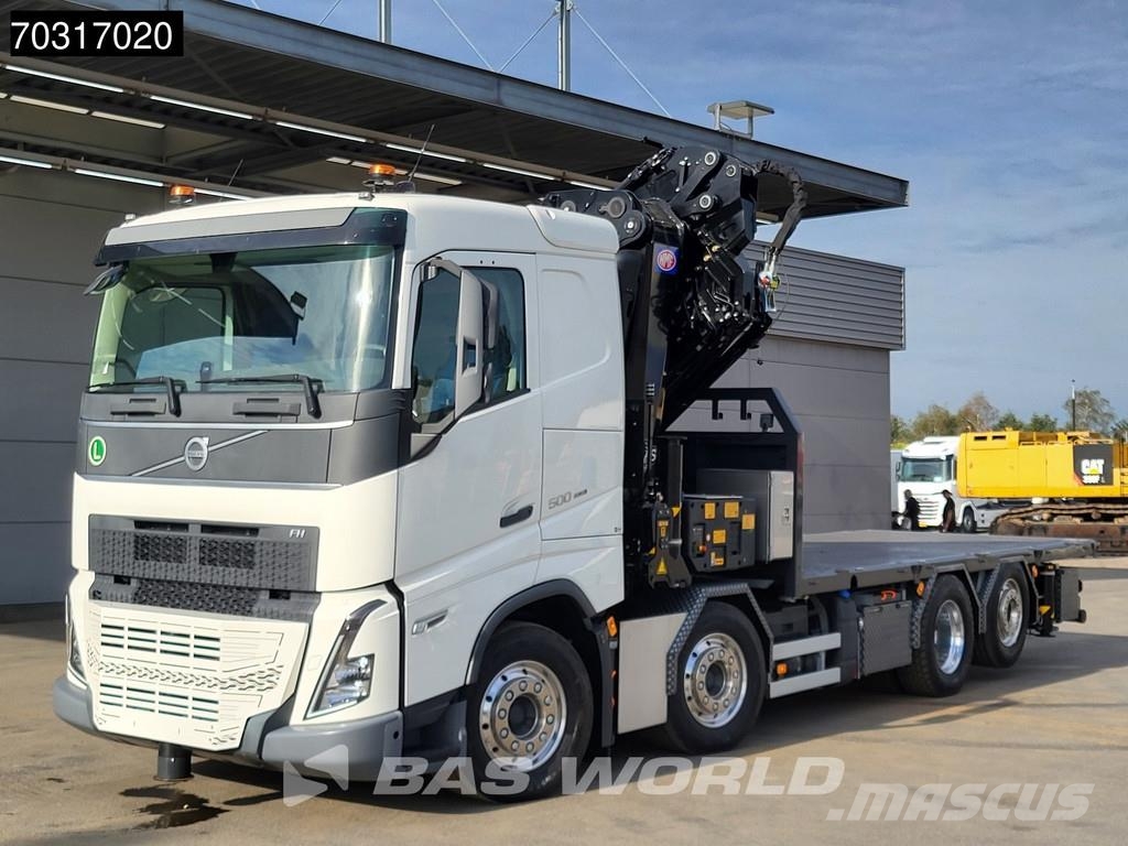 Volvo FH 500 8X2 NEW! HMF 6120 K6 Crane + JIB K5 2.5t Wi Φορτηγά Kαρότσα με ανοιγόμενα πλαϊνά