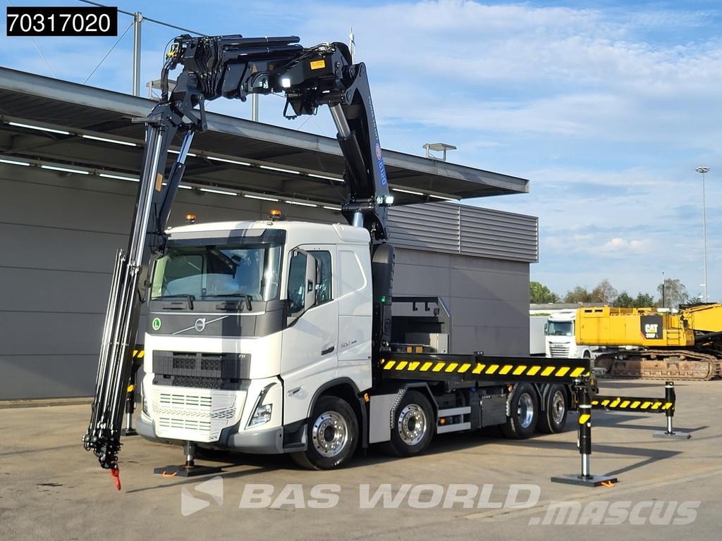 Volvo FH 500 8X2 NEW! HMF 6120 K6 Crane + JIB K5 2.5t Wi Φορτηγά Kαρότσα με ανοιγόμενα πλαϊνά