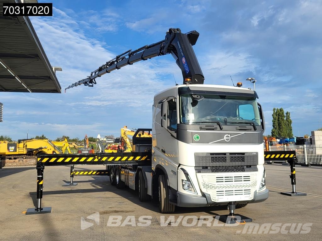 Volvo FH 500 8X2 NEW! HMF 6120 K6 Crane + JIB K5 2.5t Wi Φορτηγά Kαρότσα με ανοιγόμενα πλαϊνά