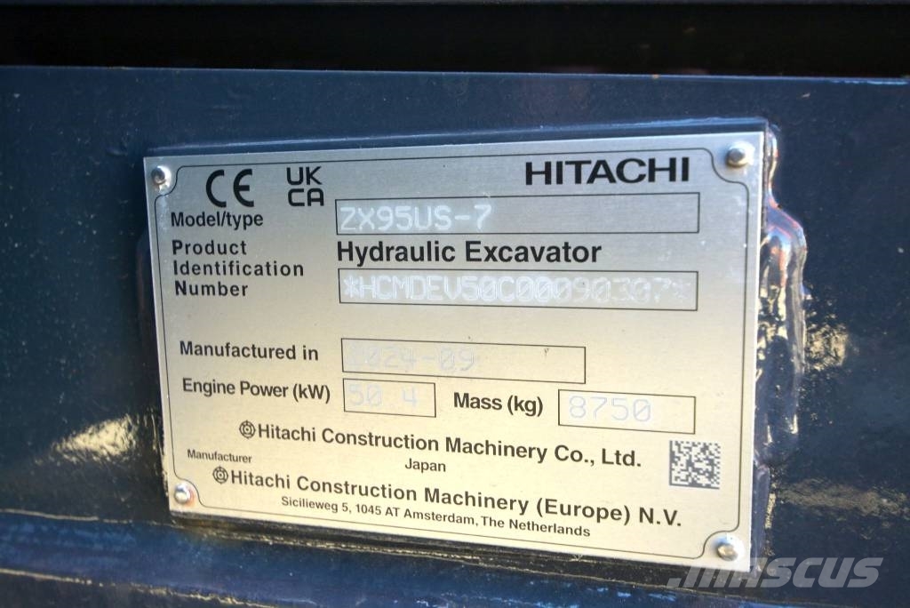 シリアル Hitachi ZX 95 USB-7 VA, 2025, Ravensburg-Oberzell, Baden